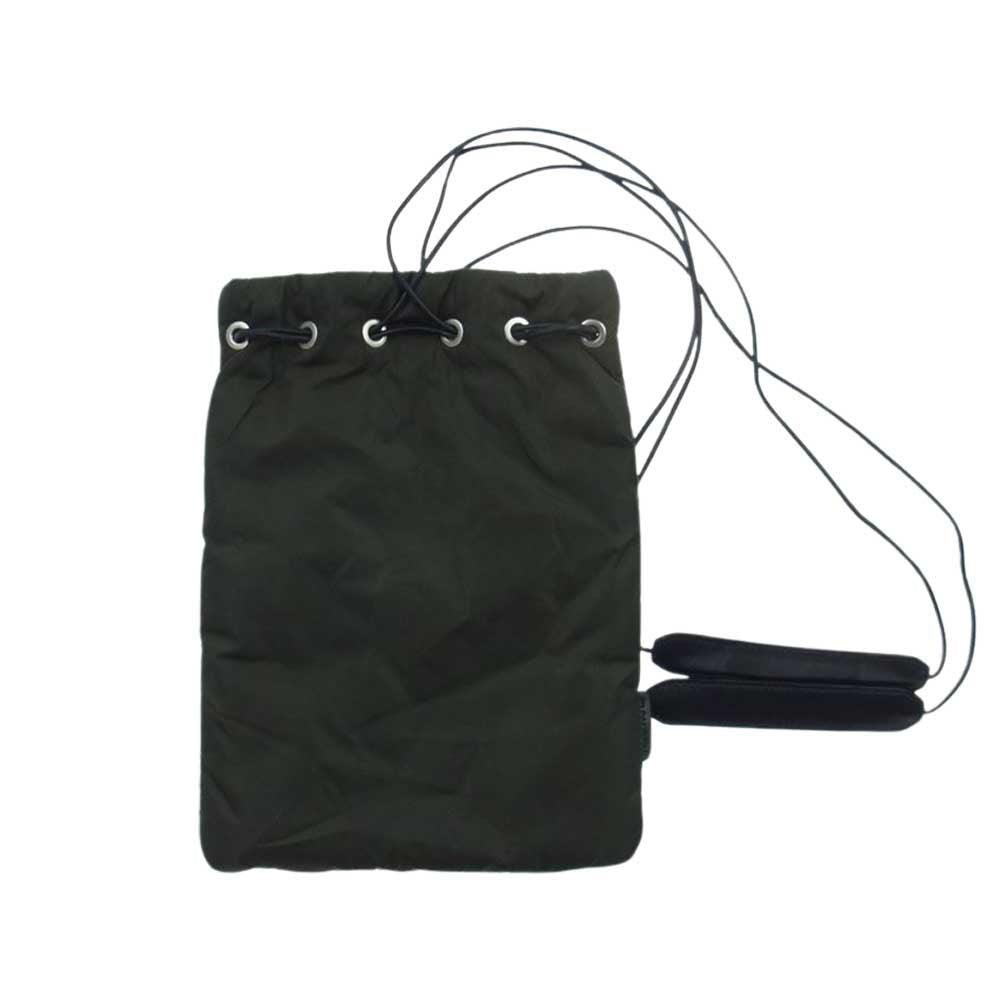 JIL SANDER ジルサンダー DRAWSTRING ドローストリング ショルダー バッグ 巾着 カーキ系【中古】