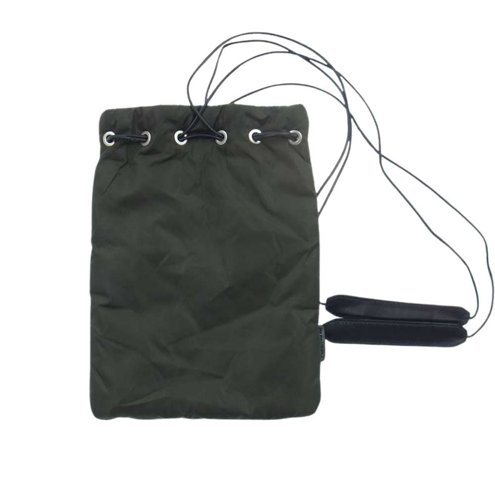 JIL SANDER ジルサンダー DRAWSTRING ドローストリング ショルダー バッグ 巾着 カーキ系【中古】