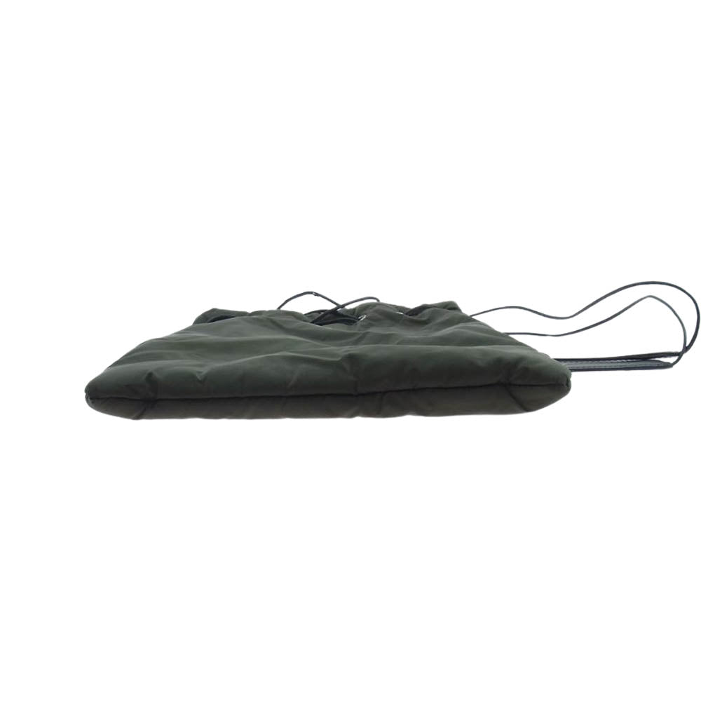 JIL SANDER ジルサンダー DRAWSTRING ドローストリング ショルダー バッグ 巾着 カーキ系【中古】