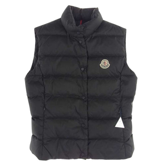 MONCLER モンクレール 48342-50-68959 CLASSE 1 ダウン ベスト ロゴ ワッペン ブラック系【中古】
