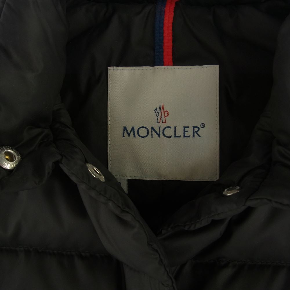 MONCLER モンクレール 48342-50-68959 CLASSE 1 ダウン ベスト ロゴ ワッペン ブラック系【中古】