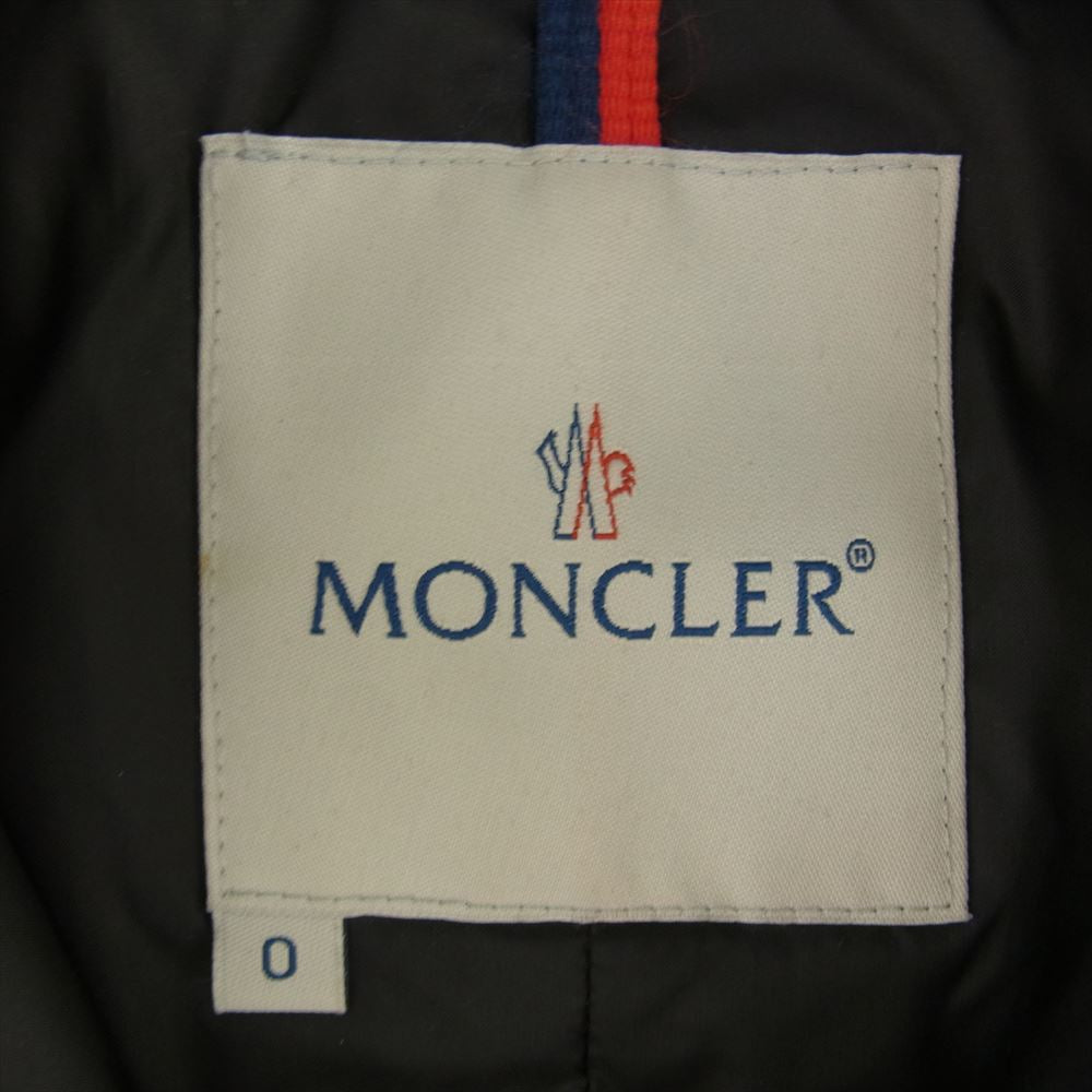 MONCLER モンクレール 48342-50-68959 CLASSE 1 ダウン ベスト ロゴ ワッペン ブラック系【中古】