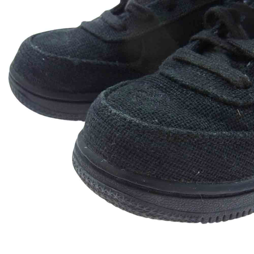 NIKE ナイキ DC8306-001 × Stussy ステューシー TD Air Force 1 Low Triple Black エアフォース ロー トリプル ブラック キッズ スニーカー ブラック系 16cm【中古】
