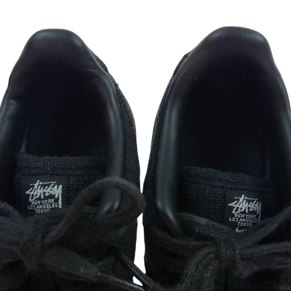 NIKE ナイキ DC8306-001 × Stussy ステューシー TD Air Force 1 Low Triple Black エアフォース ロー トリプル ブラック キッズ スニーカー ブラック系 16cm【中古】