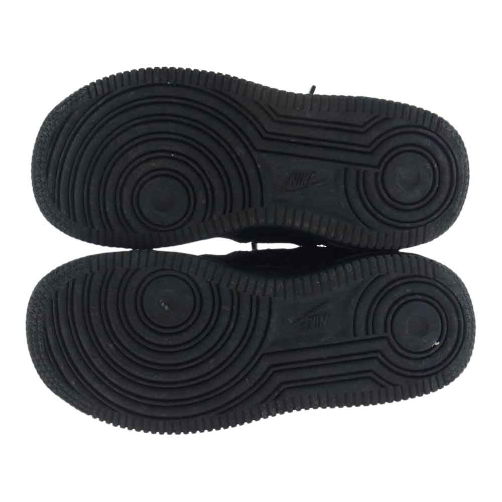 NIKE ナイキ DC8306-001 × Stussy ステューシー TD Air Force 1 Low Triple Black エアフォース ロー トリプル ブラック キッズ スニーカー ブラック系 16cm【中古】