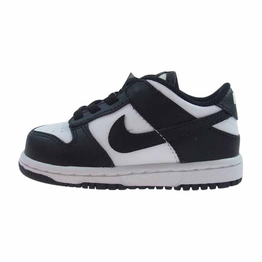 NIKE ナイキ CW1589-100 TD Dunk Low White Black ダンク ロー ホワイト ブラック キッズ スニーカー ブラック系 ホワイト系 13cm【新古品】【未使用】【中古】