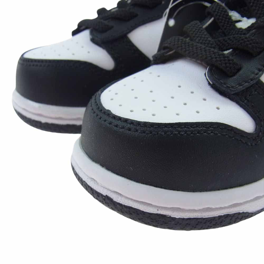 NIKE ナイキ CW1589-100 TD Dunk Low White Black ダンク ロー ホワイト ブラック キッズ スニーカー ブラック系 ホワイト系 13cm【新古品】【未使用】【中古】