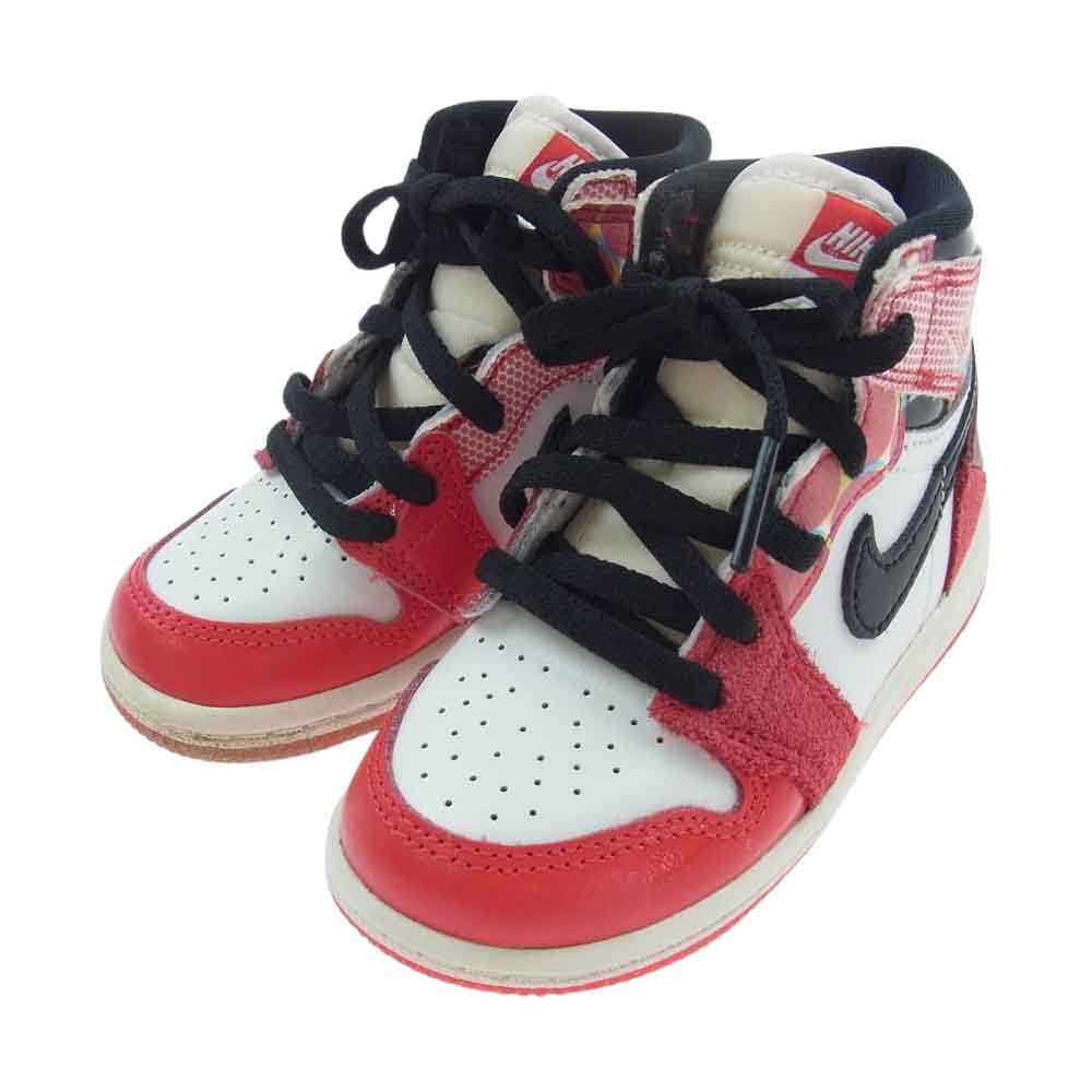 NIKE ナイキ DV1750-601 × Spider-Man スパイダーマン TD Air Jordan 1 AJ1 High OG SP Next Chapter Across the Spider-Verse エアジョーダン ハイ ネクストチャプター アクロス スパイダーバース キッズ スニーカー マルチカラー系 13cm【中古】