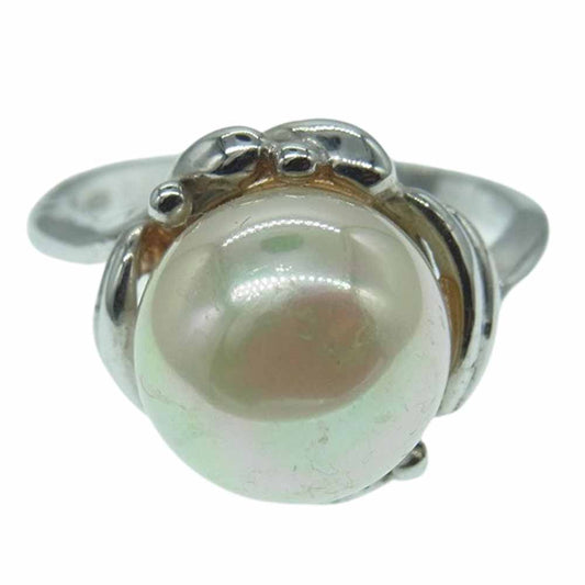 MIKIMOTO ミキモト パール 真珠 シルバー リング 指輪【中古】