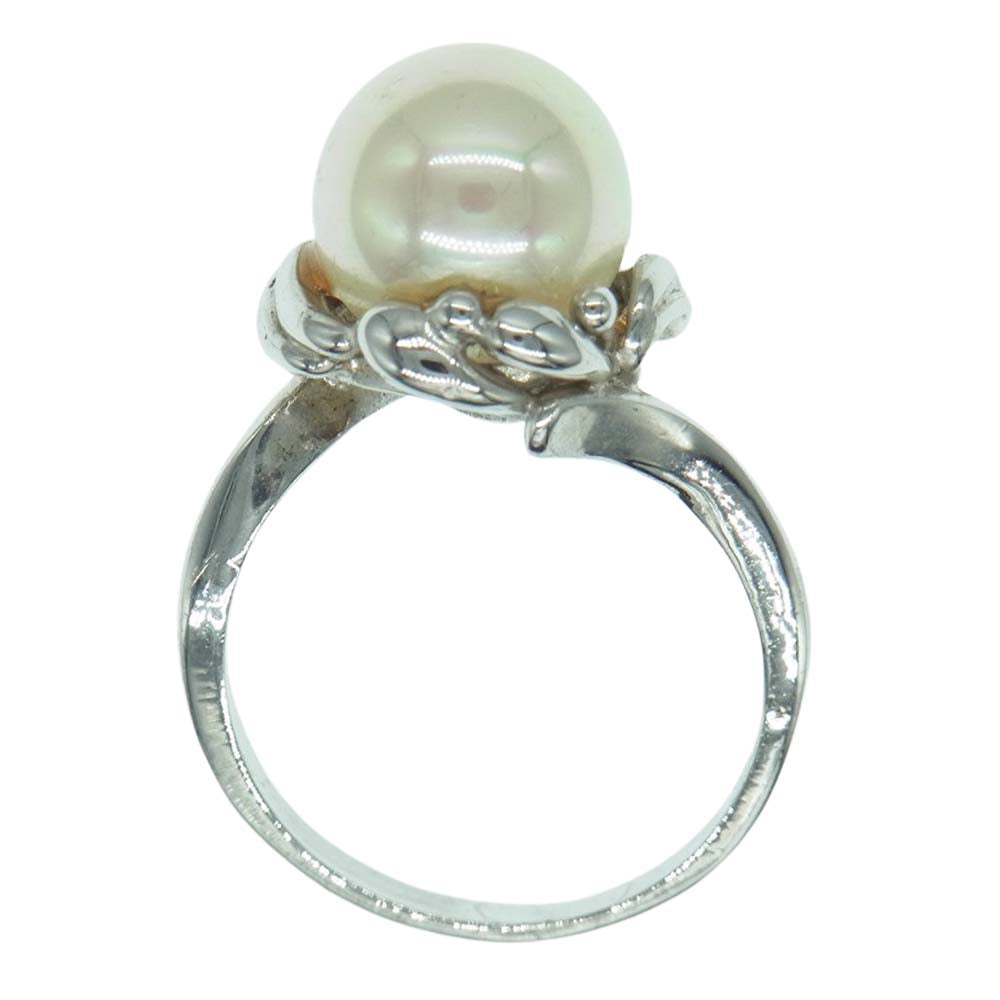 MIKIMOTO ミキモト パール 真珠 シルバー リング 指輪【中古