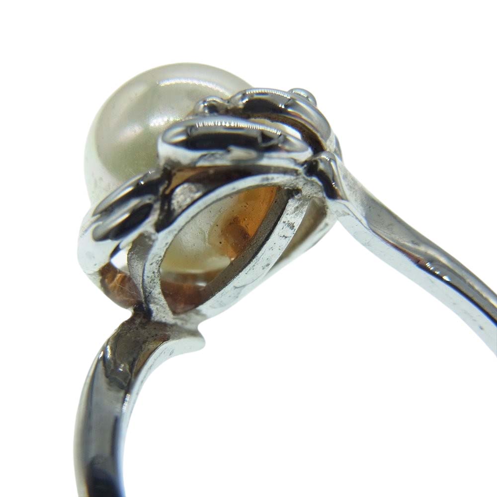 MIKIMOTO ミキモト パール 真珠 シルバー リング 指輪【中古