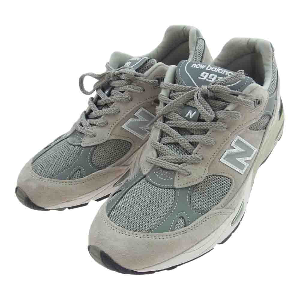 NEW BALANCE ニューバランス M991 GL 991 Gray スニーカー グレー系 ダークグレー系 ホワイト系 28cm【中古】