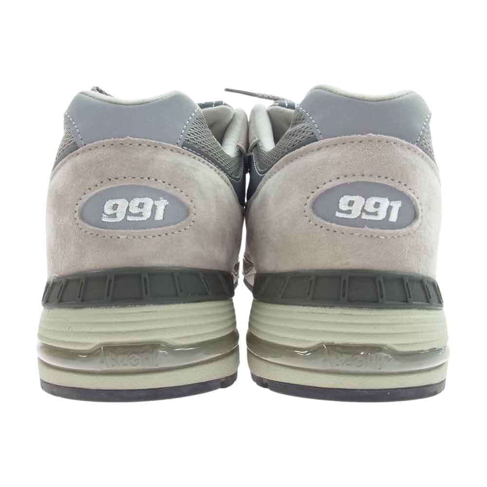 NEW BALANCE ニューバランス M991 GL 991 Gray スニーカー グレー系 ダークグレー系 ホワイト系 28cm【中古】