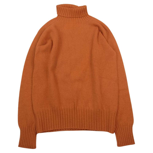 ANATOMICA アナトミカ 2PLY SHETLAND SWEATER TURTLE タートルネック ニット オレンジ オレンジ系 38【美品】【中古】