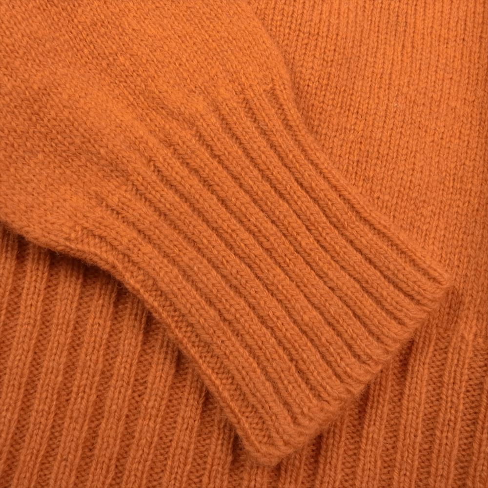 ANATOMICA アナトミカ 2PLY SHETLAND SWEATER TURTLE タートルネック ニット オレンジ オレンジ系 38【美品】【中古】