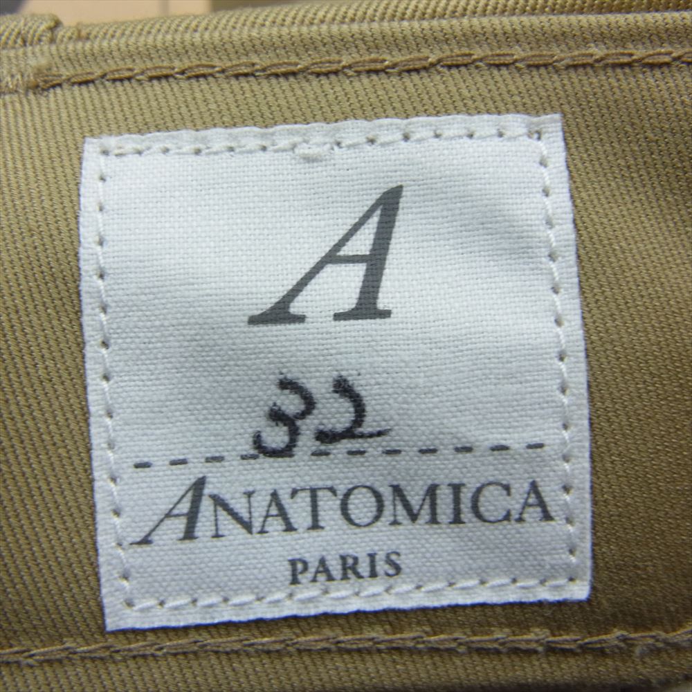 ANATOMICA アナトミカ 530-000-04 CHINO2 ボタンフライ チノパンツ ベージュ系 32【新古品】【未使用】【中古】