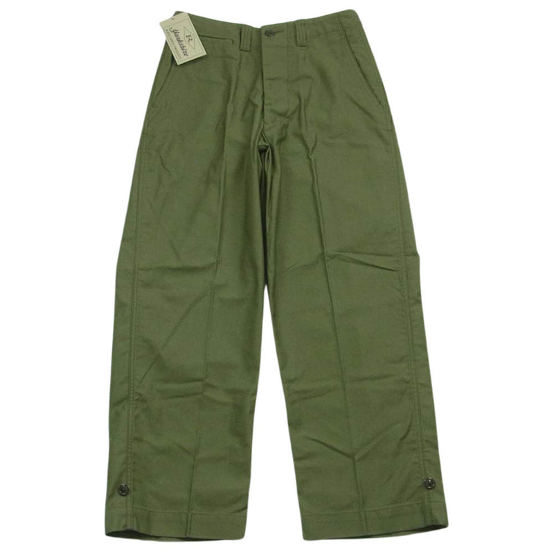 ビッグヤンク 440-201-01 YANKSHIRE M1945 TROUSERS SATEEN トラウザーズ ワーク パンツ オリーブ系 32【新古品】【未使用】【中古】