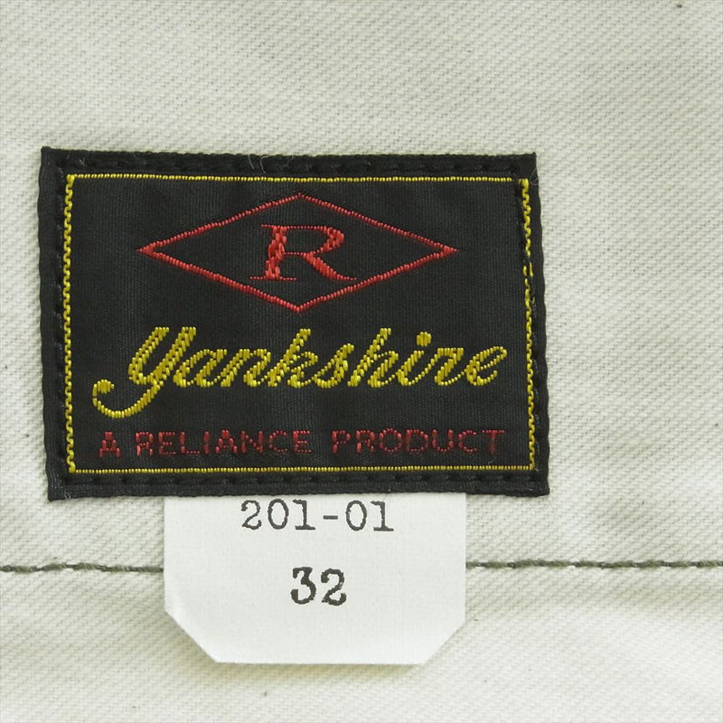 ビッグヤンク 440-201-01 YANKSHIRE M1945 TROUSERS SATEEN トラウザーズ ワーク パンツ オリーブ系 32【新古品】【未使用】【中古】