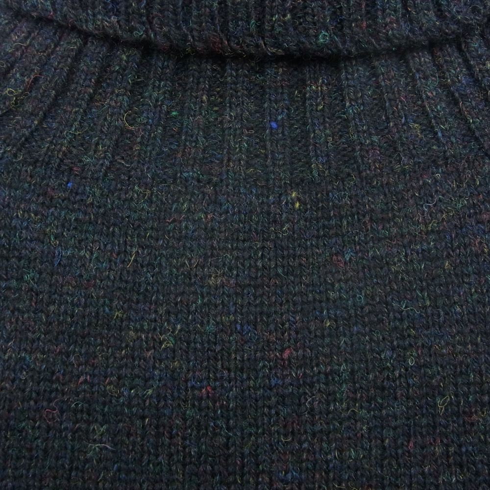 ANATOMICA アナトミカ スコットランド製 2PLY SHETLAND SWEATER TURTLE ネップ タートルネック ニットブラウン ブラック系 38【極上美品】【中古】