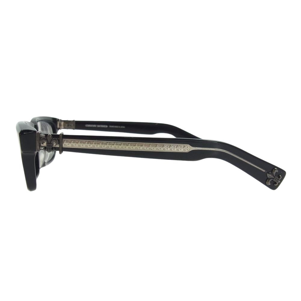 CHROME HEARTS クロムハーツ（原本無） クロムハーツ青山店印字冊子付属 55?17-143 BSフレア SPLAT-A メガネ アイウェア 眼鏡 ブラック系【中古】