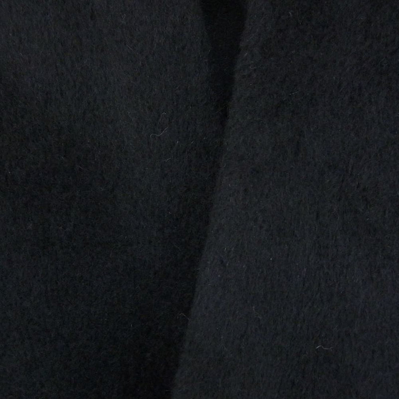 ヨーガンレール アンゴラ混シャギーウール ケープ マント ポンチョ コート ブラック系 M【中古】