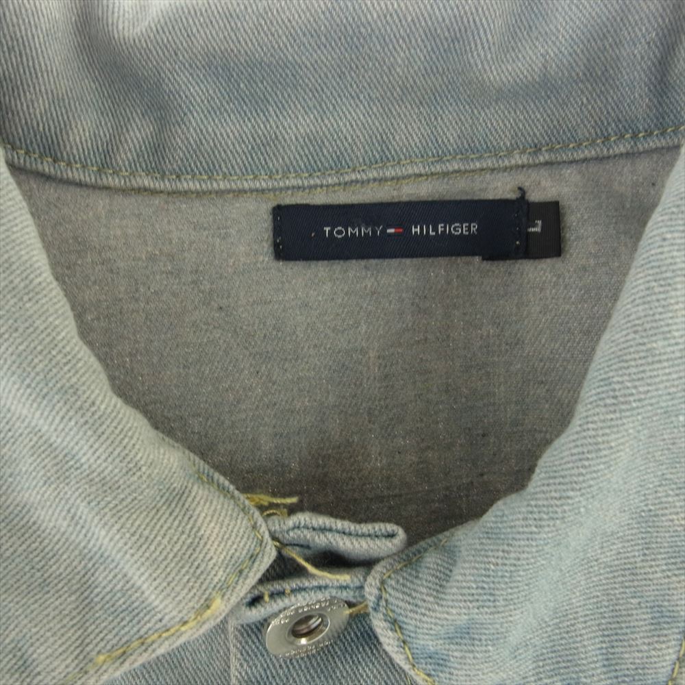 TOMMY HILFIGER トミーヒルフィガー ロゴ刺繍 デニム ジャケット インディゴブルー系 L【中古】