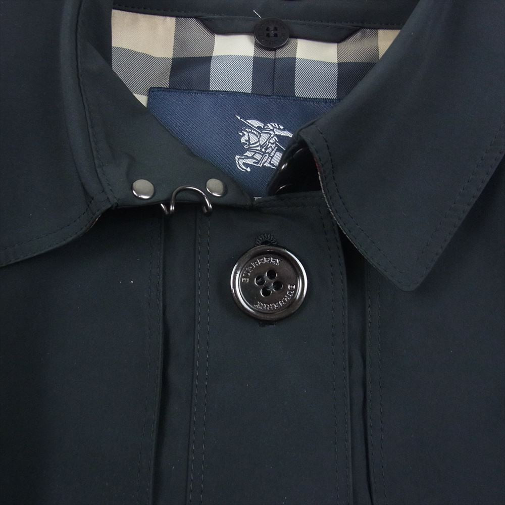 BURBERRY バーバリー トレンチ コート 裏地チェック ブラック系 40【中古】