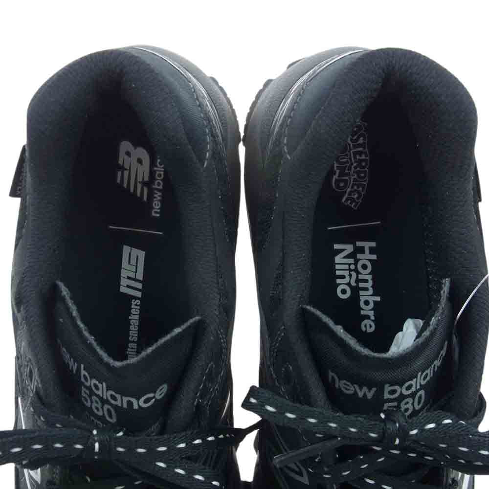 NEW BALANCE ニューバランス MT580RMT MASTERPIECE SOUND × Hombre Ni?o × mita sneakers 580 GORE-TEX Black ゴアテックス スニーカー ブラック系 28cm【美品】【中古】