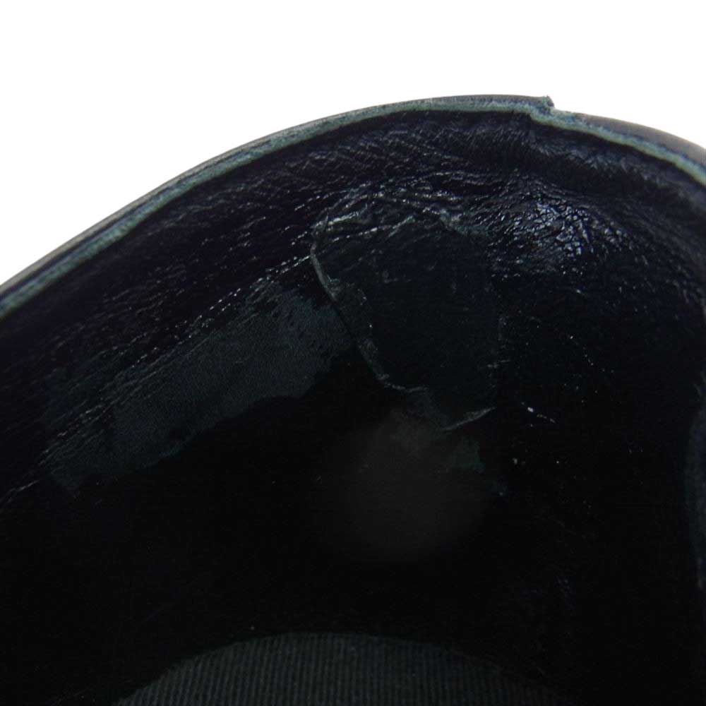 LAD MUSICIAN ラッドミュージシャン 2114-911 難有り SIDE GORE SLIP-ON サイドゴア スリッポン ラウンドトゥ レザー シューズ ブラック系 表記無し インソール実寸サイズ約27cm【中古】