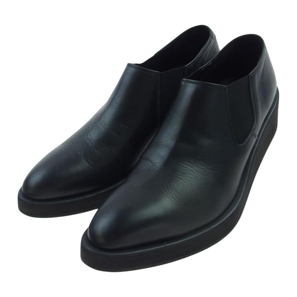 LAD MUSICIAN ラッドミュージシャン 20SS 2120-912 SIDE GORE SLIP-ON サイドゴア スリッポン レザー シューズ ブラック系 46【中古】