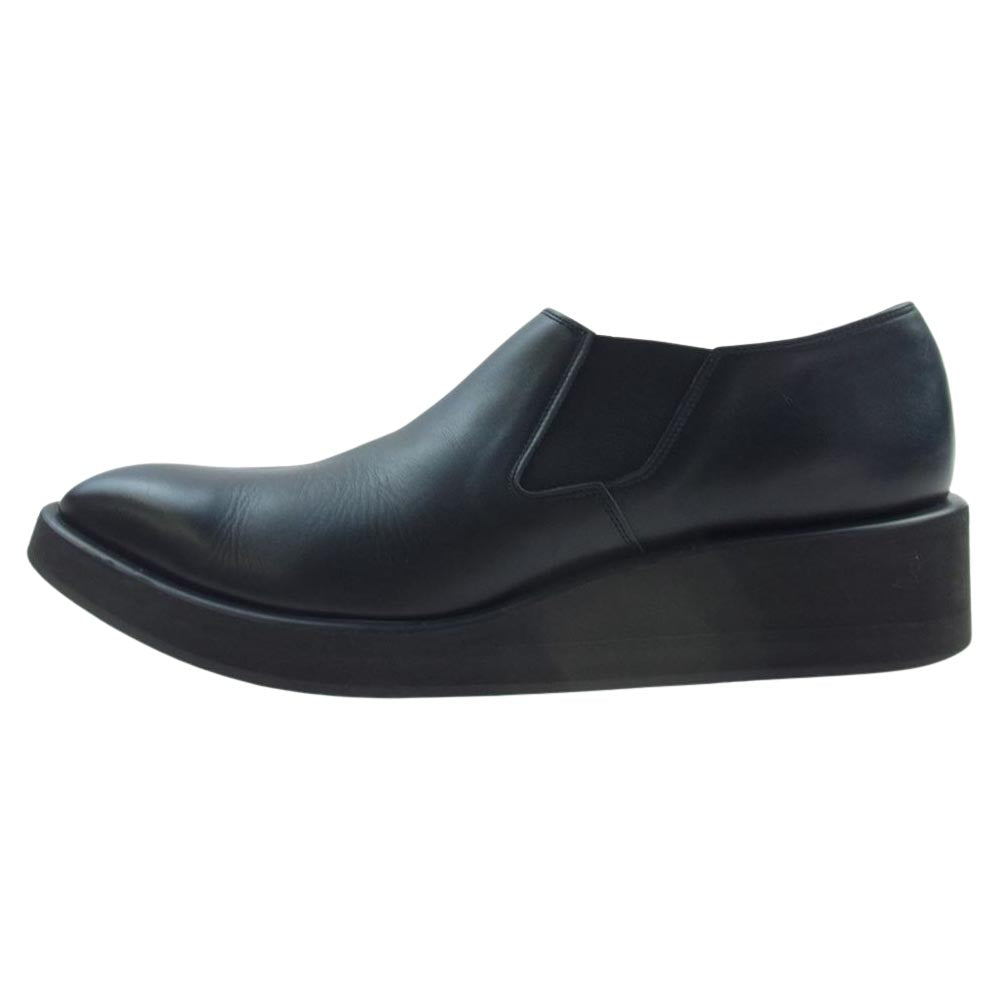 LAD MUSICIAN ラッドミュージシャン 20SS 2120-912 SIDE GORE SLIP-ON サイドゴア スリッポン レザー シューズ ブラック系 46【中古】