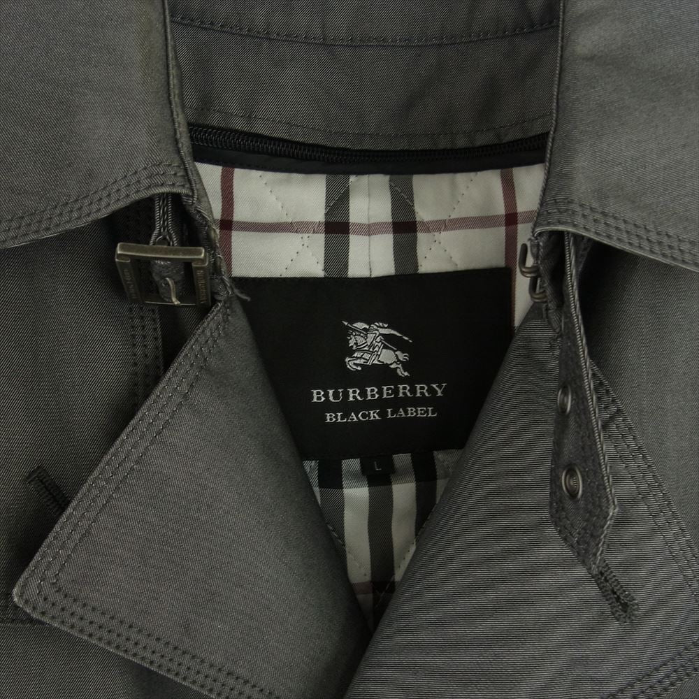 BURBERRY BLACK LABEL バーバリーブラックレーベル BMA15-105-06 グレー系 L【中古】