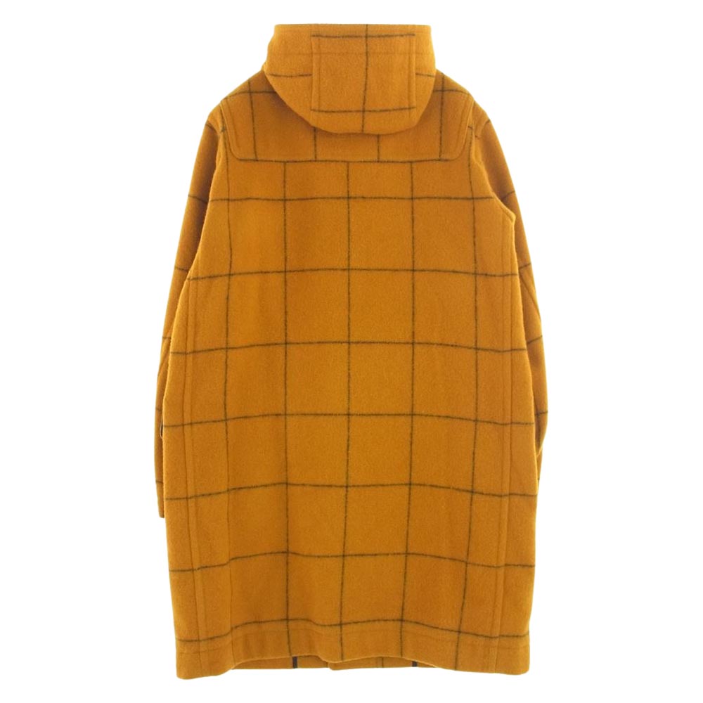 UNITED ARROWS ユナイテッドアローズ B&Y ウインドウペン ウール チェック ダッフル コート イエロー系 L【中古】