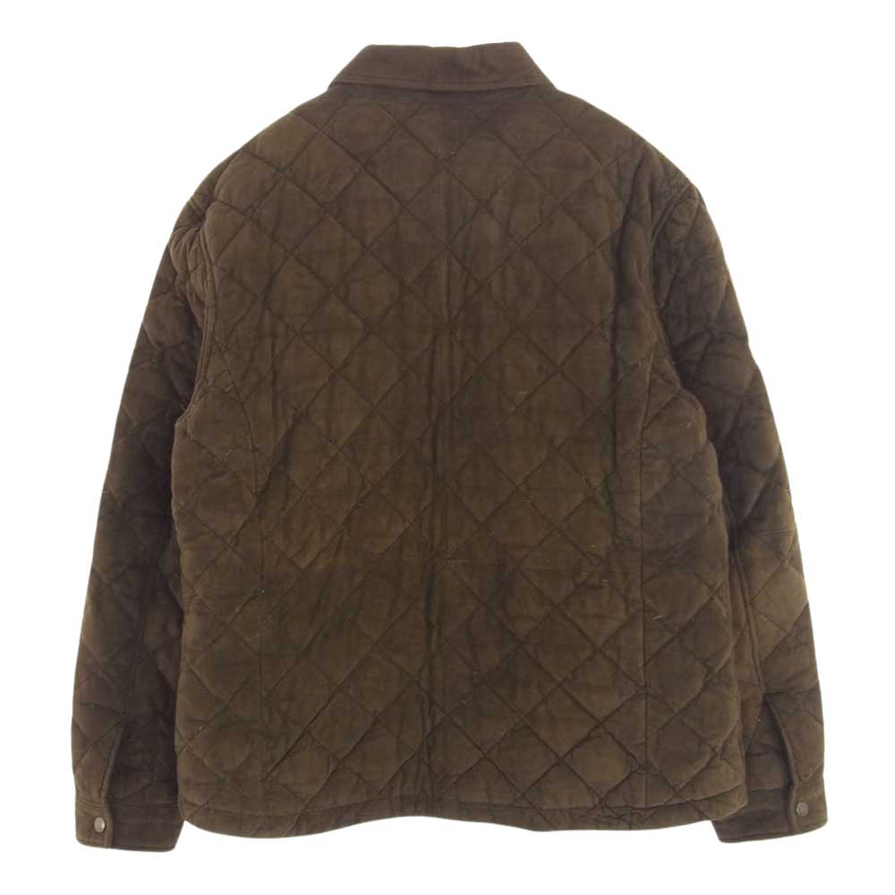 Eddie Bauer エディー・バウアー シープスエード キルト ダウン ジャケット ブラウン系 L【中古】