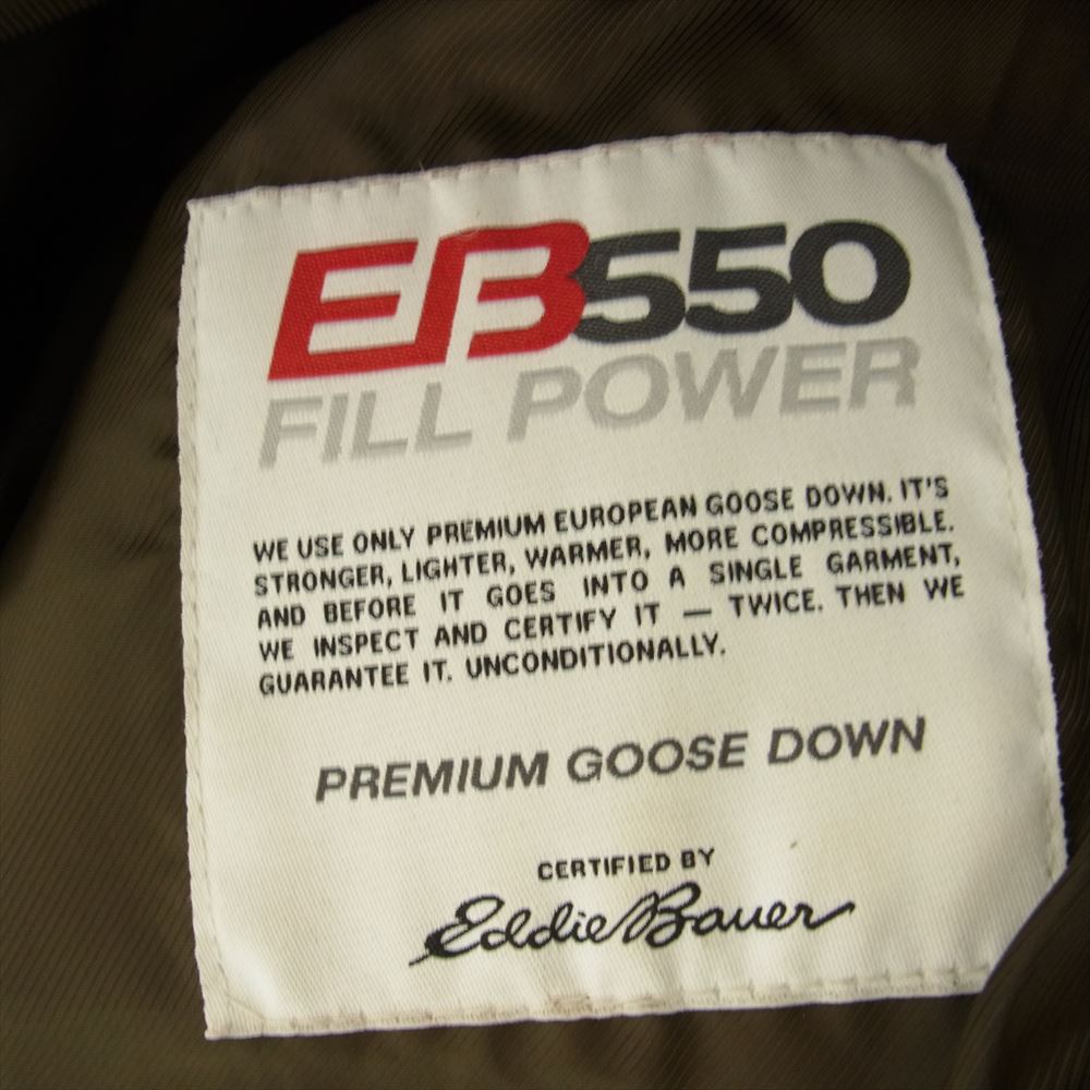 Eddie Bauer エディー・バウアー シープスエード キルト ダウン ジャケット ブラウン系 L【中古】