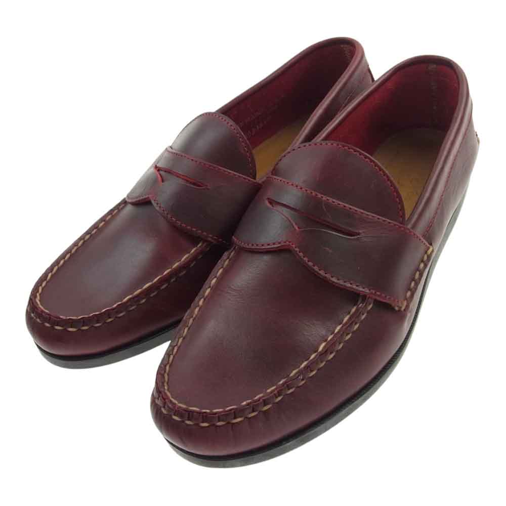 Brooks Brothers ブルックスブラザーズ RANCOR AND CO ランコート USA製 PENNY LOAFER ペニー ローファー シューズ ワインレッド系 9E【中古】