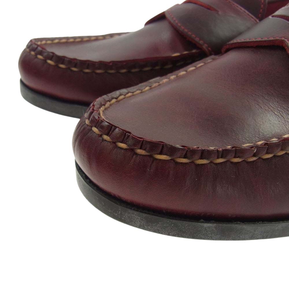 Brooks Brothers ブルックスブラザーズ RANCOR AND CO ランコート USA製 PENNY LOAFER ペニー ローファー シューズ ワインレッド系 9E【中古】