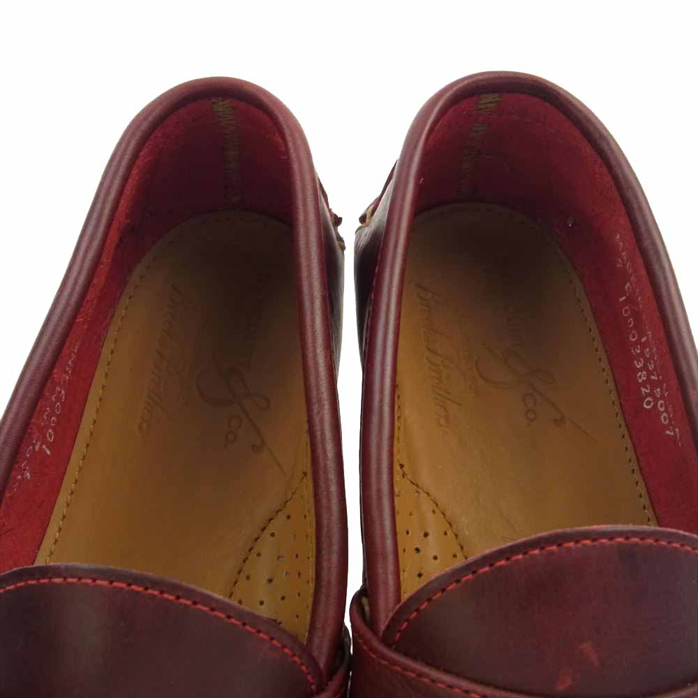 Brooks Brothers ブルックスブラザーズ RANCOR AND CO ランコート USA製 PENNY LOAFER ペニー ローファー シューズ ワインレッド系 9E【中古】
