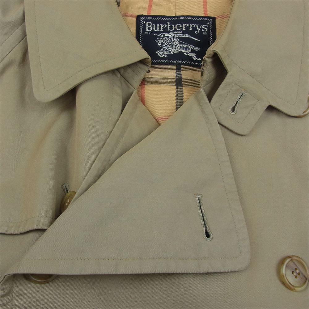 BURBERRY バーバリー 90s ノバチェック裏 トレンチ コート ベージュ系【中古】
