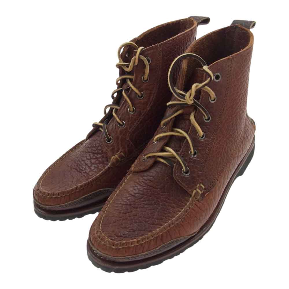 Brooks Brothers ブルックスブラザーズ RANCOR AND CO ランコート USA製 6 Eye Boot ワーク ブーツ ブラウン系 9.5D【美品】【中古】
