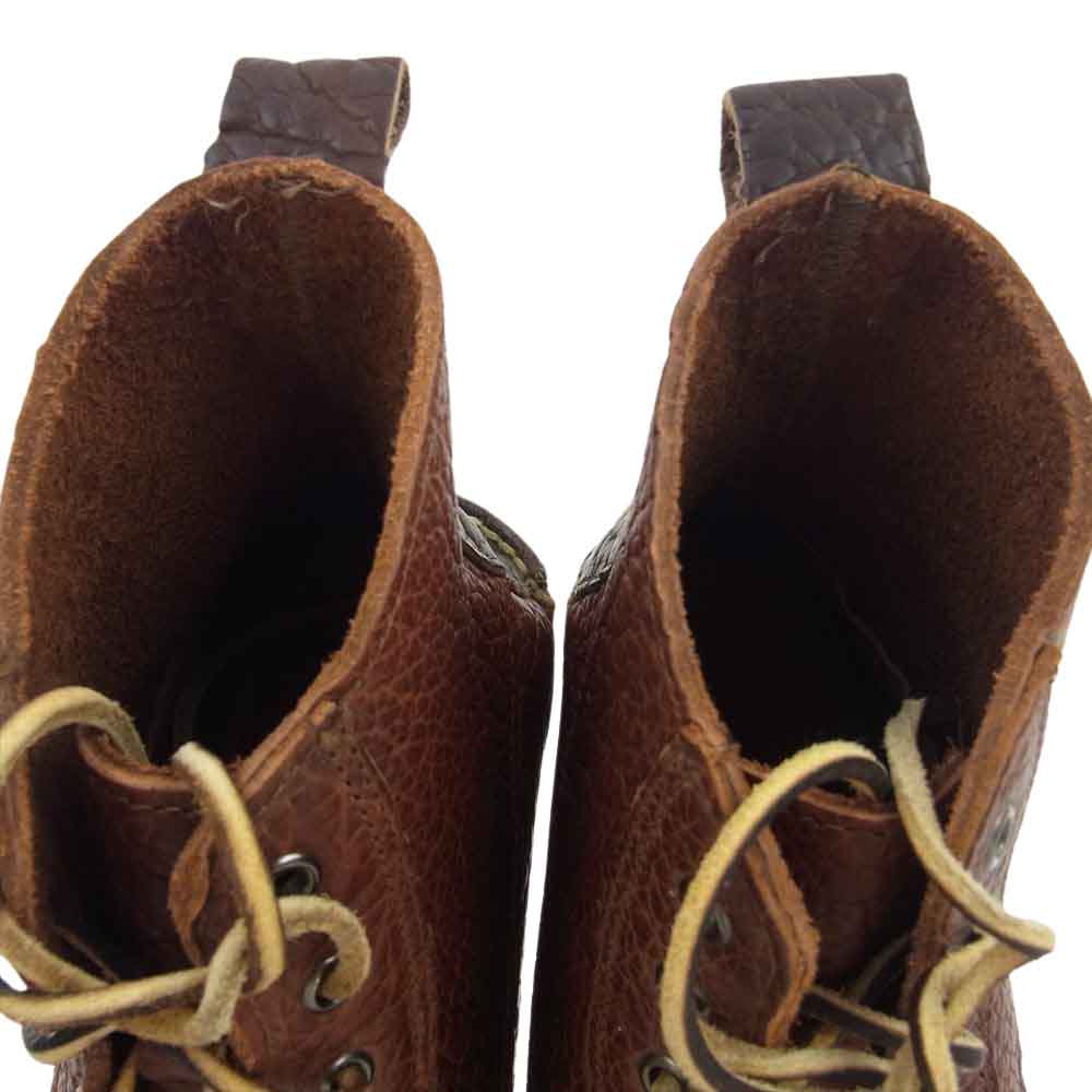 Brooks Brothers ブルックスブラザーズ RANCOR AND CO ランコート USA製 6 Eye Boot ワーク ブーツ ブラウン系 9.5D【美品】【中古】