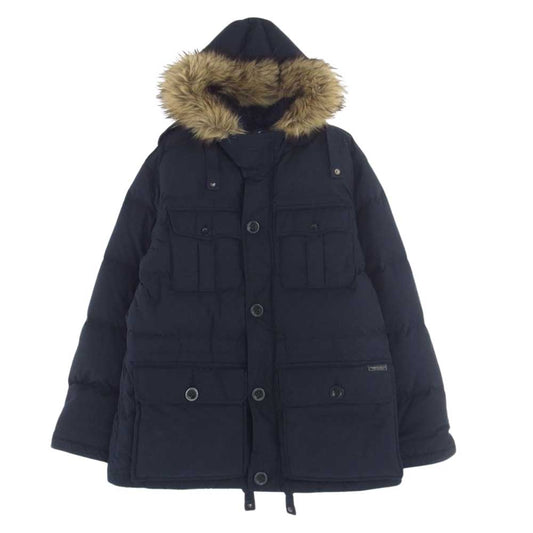 POLO RALPH LAUREN ポロ・ラルフローレン ファーフード付き ダウン ジャケット ネイビー系 L【中古】