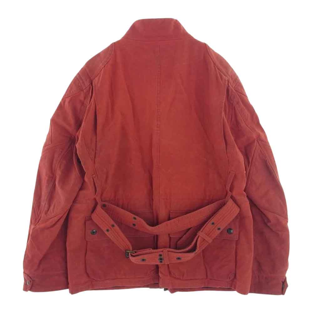 POLO RALPH LAUREN ポロ・ラルフローレン オイルド モーターサイクル ライダース ジャケット レッド系 XL【中古】