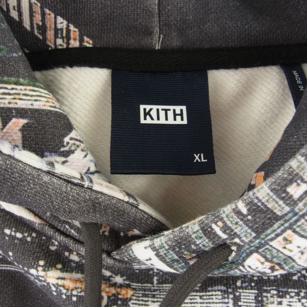 キス  KHM030342 ゴッサム フーディー スウェット パーカー グレー系 XL【中古】