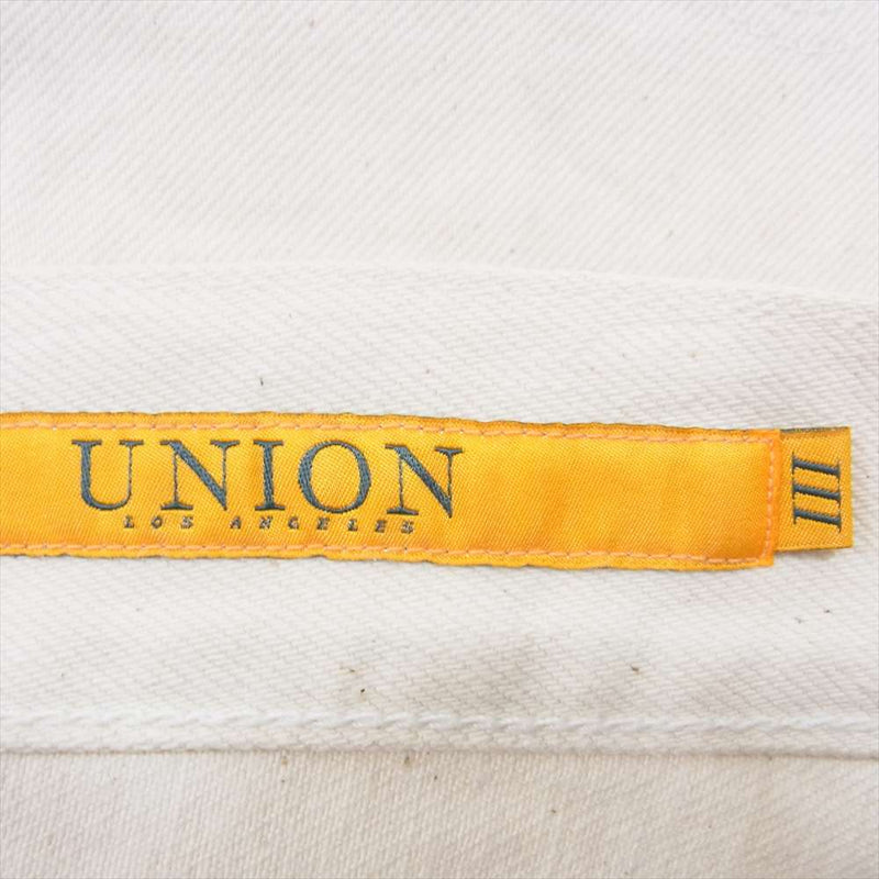 ユニオン × MNION WHITE DENIM BY THE UNION ミンナノ ホワイトデニム オフホワイト系 3【中古】