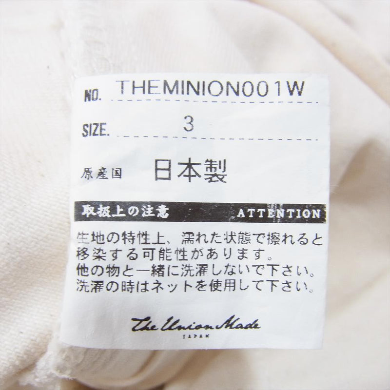 ユニオン × MNION WHITE DENIM BY THE UNION ミンナノ ホワイトデニム オフホワイト系 3【中古】