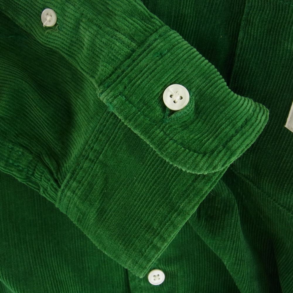 アウェイク 23SS × Carhartt WIP Collared Shirt カーハート カラーコーデュロイシャツ 長袖シャツ グリーン系 L【美品】【中古】