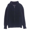 MONCLER モンクレール B20919404450-95118 MAGLIONE TRICOT CARDIGAN ジップアップ サイドライン ニット カーディガン ロゴワッペン カシミヤ混 ネイビー系 S【中古】