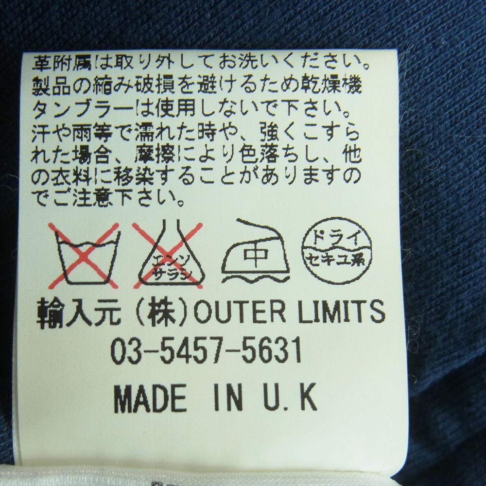 Nigel Cabourn ナイジェルケーボン FRED PERRY フレッドペリー ジップアップ ジャケット ブルゾン 英国製 ネイビー系 ブルー系 36【中古】