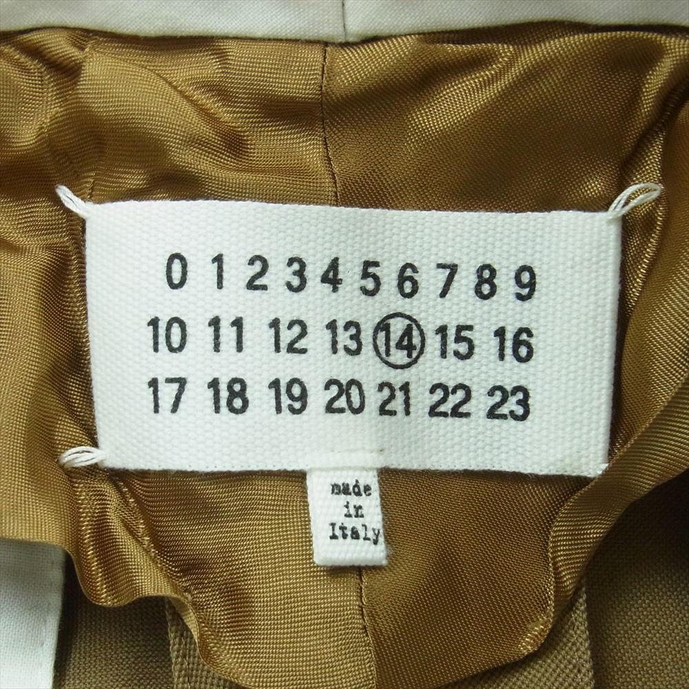MAISON MARGIELA メゾンマルジェラ 18AW S50KA0428 ボタンフライ スラックス パンツ イタリア製 ベージュ系 44 160 / 64A【中古】